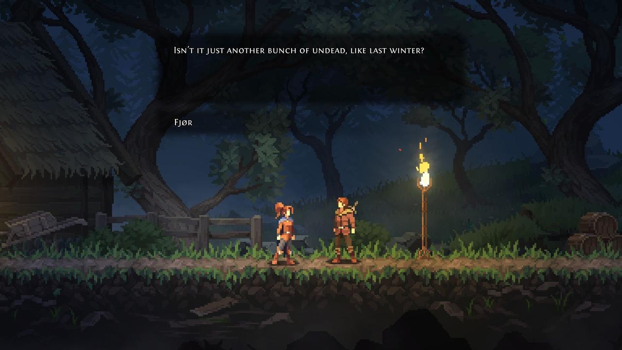 An enemy encounter with visual effects from a special attack